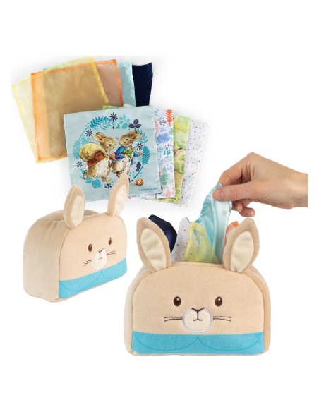 Caja de Pañuelos Sensorial Kids Preferred Peter Rabbit 8 Piezas Caja de Pañuelos Sensorial Kids Preferred Peter Rabbit 8 Piezas
