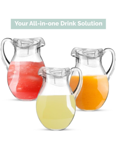 Paquete de 2 Jarras de Acrílico MosJos 2.04 kg Libre de BPA