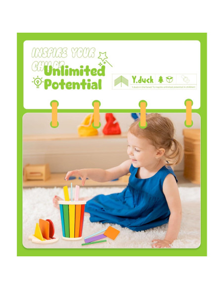 Juguete Montessori de Madera Arcoíris - Clasificador de Formas 1-3 Años Juguete Montessori de Madera Arcoíris - Clasificador de Formas 1-3 Años