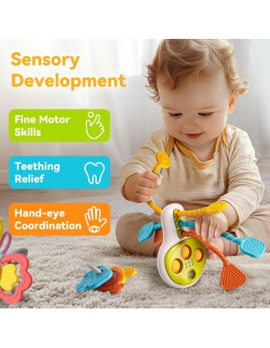 Juguete Sensorial para Bebés iPlay, iLearn - 3 Piezas 0M+