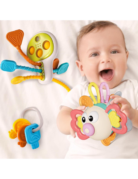 Juguete Sensorial para Bebés iPlay, iLearn - 3 Piezas 0M+ Juguete Sensorial para Bebés iPlay, iLearn - 3 Piezas 0M+