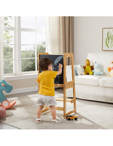 Torre de Aprendizaje 4-en-1 Onirw para Niños Natural