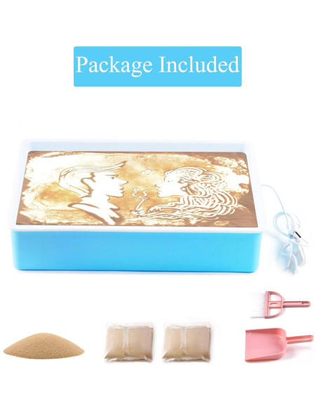 Mesa de Luz SueLuxDesigns para Niños - Caja de Pintura con Arena Mesa de Luz SueLuxDesigns para Niños - Caja de Pintura con Arena