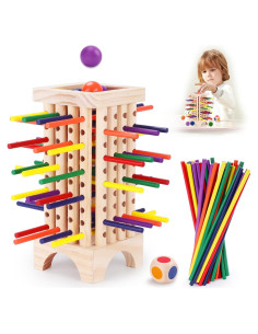 Juego de Mesa Montessori Timissu con 42 Palitos de Madera