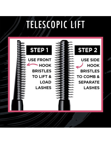 Máscara Telescópica Lift L'Oréal Paris 9.73 ml Negro