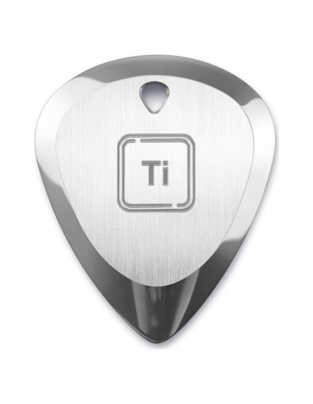 Pua de Guitarra de Titanio Ti-Geek 2.8mm Plata Metálica Pua de Guitarra de Titanio Ti-Geek 2.8mm Plata Metálica