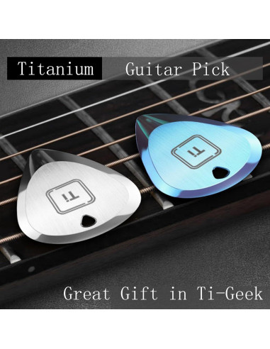 Pua de Guitarra de Titanio Ti-Geek 2.8mm Plata Metálica