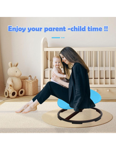 Silla Giratoria Sensorial Makarci Azul para Niños 3+ Años Silla Giratoria Sensorial Makarci Azul para Niños 3+ Años