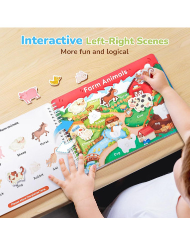 Libro Ocupado JoyCat para Niños 3-5 Años, Actividades Educativas