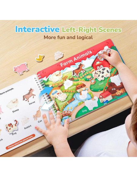 Libro Ocupado JoyCat para Niños 3-5 Años, Actividades Educativas Libro Ocupado JoyCat para Niños 3-5 Años, Actividades Educativas