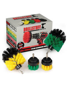 Kit de cepillos limpiadores para taladro Drillstuff 4 piezas