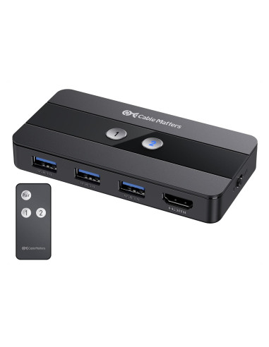 Interruptor KVM USB 3.0 HDMI 4K 60Hz Cable Matters