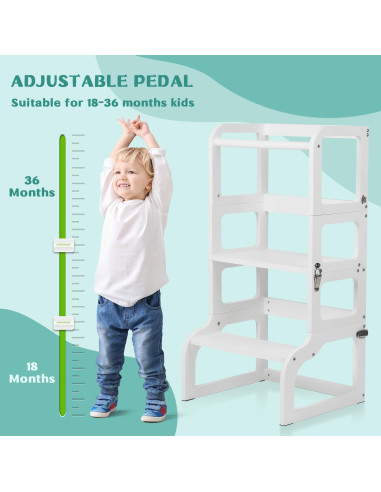 Taburete Plegable para Niños EP EXERCISE N PLAY Blanco 43.94cm
