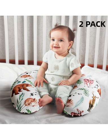 Funda de Almohada de Lactancia FIGEPO 2 Pack Suave Transpirable