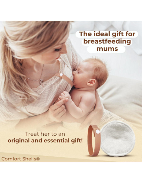 Almohadillas de Lactancia Reutilizables Comfort Shells - 14 Piezas Ultra Suaves Almohadillas de Lactancia Reutilizables Comfort Shells - 14 Piezas Ultra Suaves