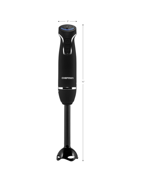 Batidora de Inmersión Chefman 300W 12 Velocidades Negra Batidora de Inmersión Chefman 300W 12 Velocidades Negra