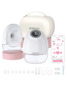 Extractor de Leche Materna Portátil HORIGEN E4, 3 Modos, 9 Niveles, Silencioso