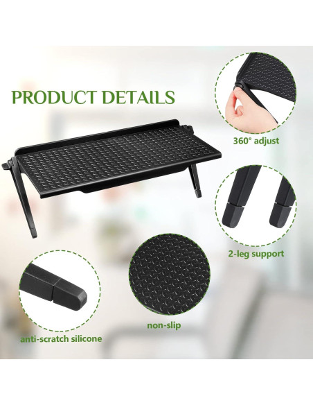 Estante Superior Ajustable Hoteam 6 Piezas Negro 300x115mm Estante Superior Ajustable Hoteam 6 Piezas Negro 300x115mm