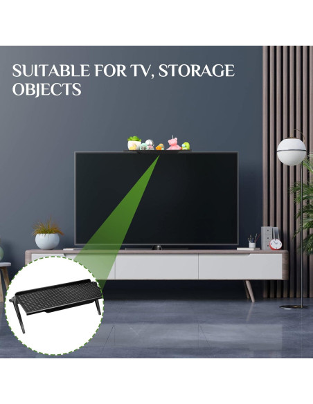 Estante Superior Ajustable Hoteam 6 Piezas Negro 300x115mm Estante Superior Ajustable Hoteam 6 Piezas Negro 300x115mm