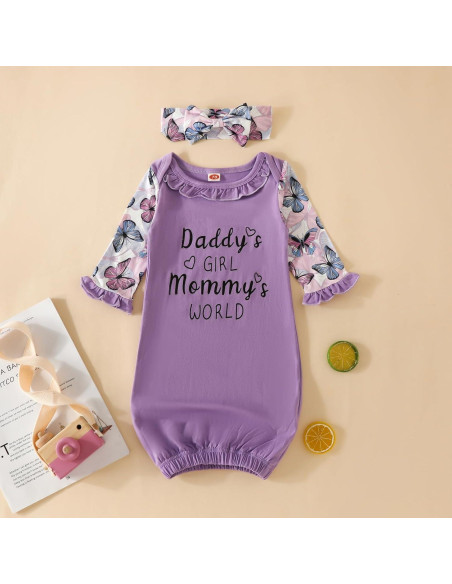 Conjunto de Pijamas para Bebé Niña AMAWMW 0-6 Meses Rayas Conjunto de Pijamas para Bebé Niña AMAWMW 0-6 Meses Rayas