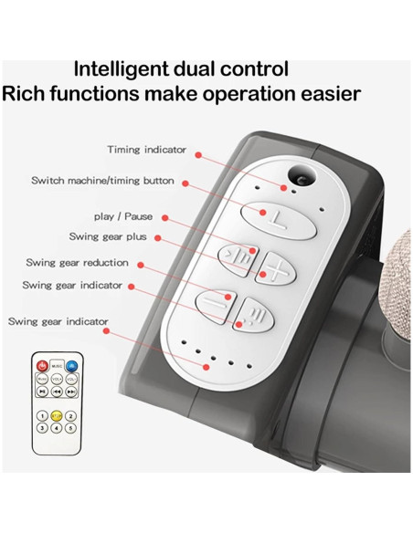 Cuna Eléctrica Multifuncional MoLi 601 Gris Plegable con Bluetooth Cuna Eléctrica Multifuncional MoLi 601 Gris Plegable con Bluetooth