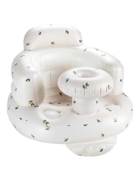 Asiento Inflable para Bebé Oliva con Bandeja y Bomba - 3 a 36 Meses Asiento Inflable para Bebé Oliva con Bandeja y Bomba - 3 a 36 Meses
