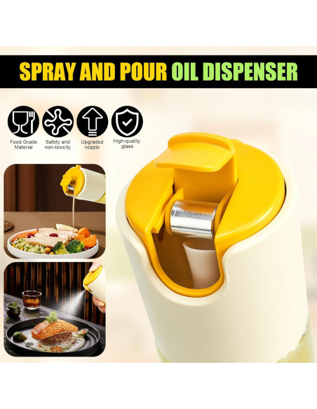Botella dispensadora de aceite de oliva Marsiqu 285ml vidrio Botella dispensadora de aceite de oliva Marsiqu 285ml vidrio