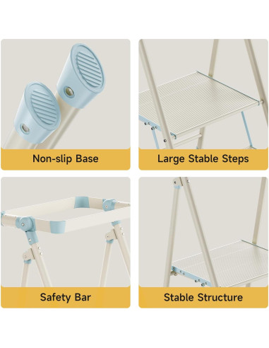 Torre Plegable UNICOO para Niños y Adultos - Escalera 2 Pasos