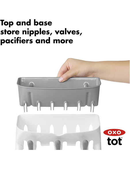 Juego de Cepillo y Soporte para Secado OXO Tot - Botellas Bebé Juego de Cepillo y Soporte para Secado OXO Tot - Botellas Bebé