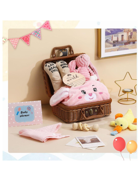 Set de Regalo para Bebés Zooawa con Conejito Rosa y Accesorios Set de Regalo para Bebés Zooawa con Conejito Rosa y Accesorios