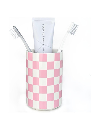 Soporte de Cepillo de Dientes Cerámica NAKOR HOME Rosa