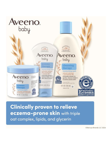 Crema Hidratante para Eczema Aveeno Baby 354 ml - Avena Coloidal