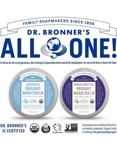 Bálsamo Mágico Orgánico Dr. Bronner's 57g Sin Fragancia