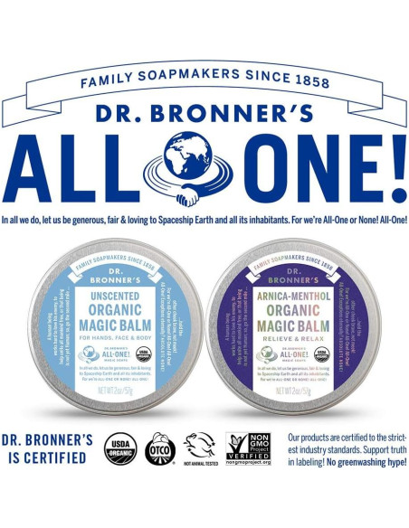 Bálsamo Mágico Orgánico Dr. Bronner's 57g Sin Fragancia Bálsamo Mágico Orgánico Dr. Bronner's 57g Sin Fragancia