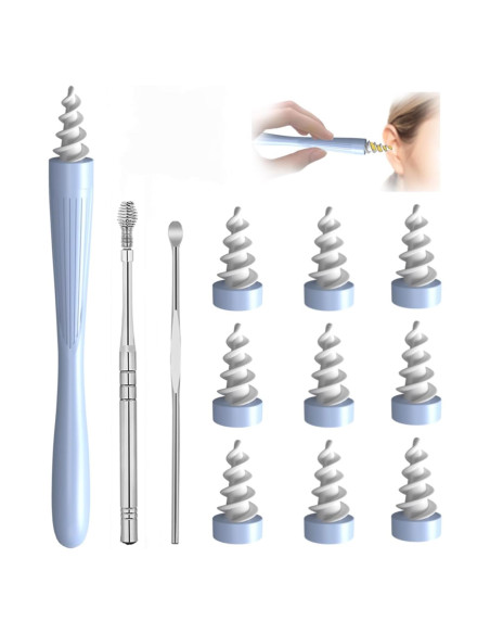 Kit Limpiador de Oídos Q-Grips 2023 - 3 en 1, Silicona Reutilizable Kit Limpiador de Oídos Q-Grips 2023 - 3 en 1, Silicona Reutilizable