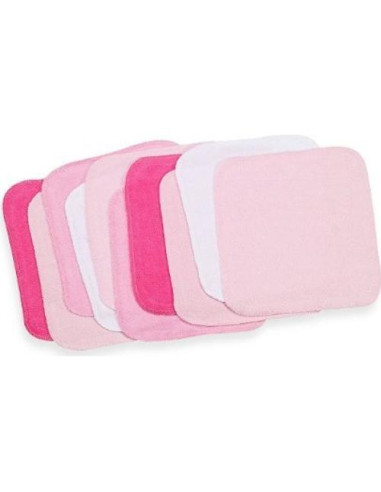 Juego de Toallitas de Lavado Spasilk para Bebés 20 Piezas Rosa