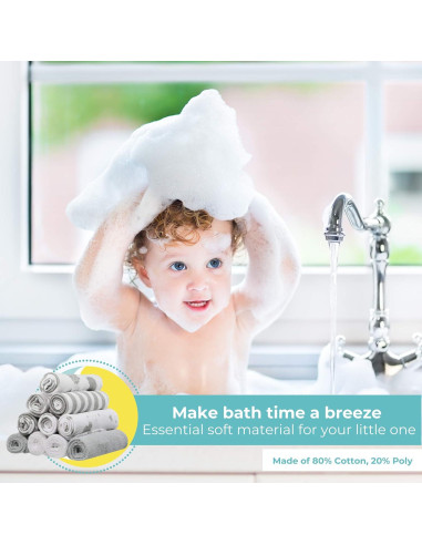 Conjunto de Toallitas de Lavado Spasilk para Bebés 10 Piezas