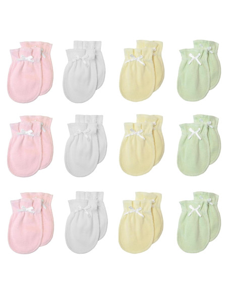 Manoplas para Bebés TL Care 100% Algodón Rosa - 12 Pares Manoplas para Bebés TL Care 100% Algodón Rosa - 12 Pares