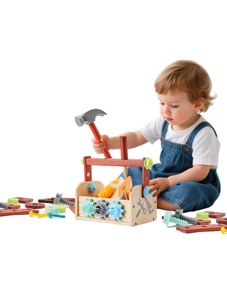 Juego de Herramientas de Madera para Niños 54 Piezas - Zhejiang Yourun