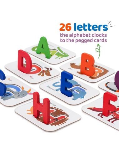 Tarjetas Didácticas de Alfabeto y Números LiKee - 36 Piezas
