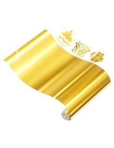 Vinilo de Transferencia de Calor IROHTV Dorado Metálico 1.83m