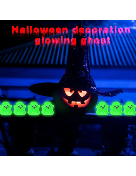 Figuras Mini Fantasmas Luminiscentes Halloween Liliful - 24 Pcs Figuras Mini Fantasmas Luminiscentes Halloween Liliful - 24 Pcs