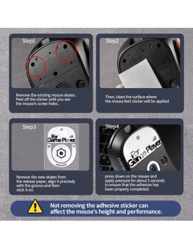 Patines de Ratón de Vidrio IMMOENUC para Logitech G PRO X 2024