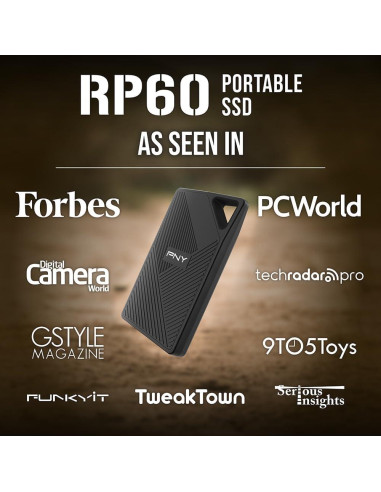 PNY RP60 1TB SSD Portátil Resistente USB-C IP65