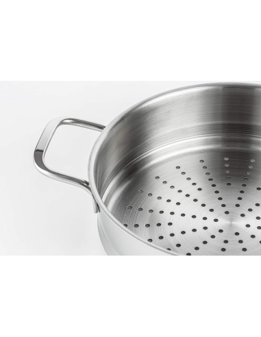 Cesta de vapor acero inoxidable 18/10 28 cm 7,62 cm profundidad