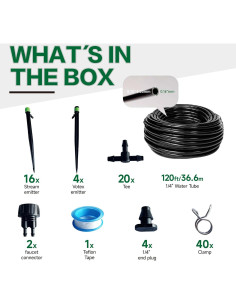 Kit de Riego por Goteo Automático Brysage 36.5 m para Jardín 2