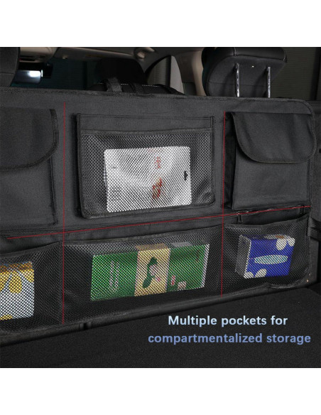 Organizador de Maletero de Coche FALVFUN Impermeable 100x45cm Organizador de Maletero de Coche FALVFUN Impermeable 100x45cm