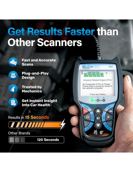 Escáner OBD2 Bluetooth BLCKTEC 440 - Diagnóstico Automotriz Escáner OBD2 Bluetooth BLCKTEC 440 - Diagnóstico Automotriz