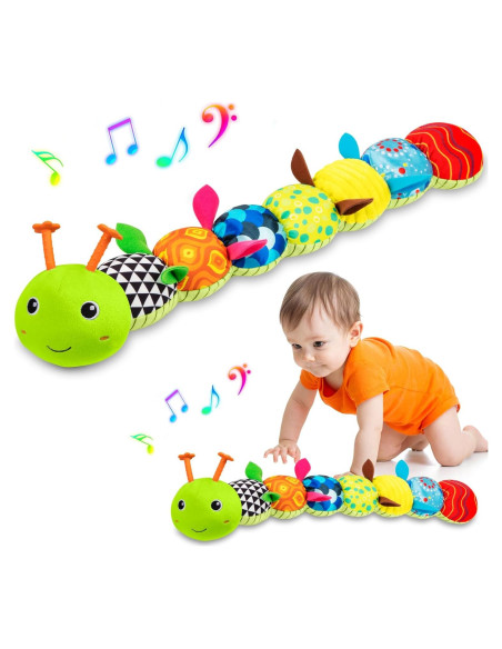 Juguete Musical de Oruga Tohibee para Bebés 0-12 Meses Verde Juguete Musical de Oruga Tohibee para Bebés 0-12 Meses Verde
