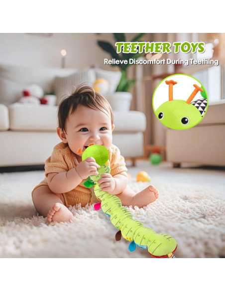 Juguete Musical de Oruga Tohibee para Bebés 0-12 Meses Verde Juguete Musical de Oruga Tohibee para Bebés 0-12 Meses Verde
